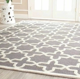 aq定做新古典美式欧式中式复古羊毛混纺卧室客厅茶几山金色地毯