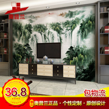 奥普兰 3d现代中式电视瓷砖背景墙 彩雕山水画客厅墙砖 聚宝生财