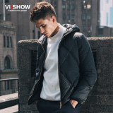 VIISHOW冬季常规外套标准棉服新款青年男士棉袄保暖潮涂层布棉衣