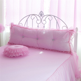 全棉可爱床上沙发大靠垫粉色纯棉双人靠枕抱枕韩式床头大靠背含芯