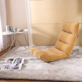 休享家具创意懒人沙发多功能布艺可折叠可拆洗小沙发床阳台飘窗椅