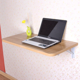 宜家壁挂式可折叠电脑桌书桌餐桌简易饭桌学习桌创意搁板置物包邮