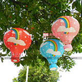 幼儿园装饰吊饰节日学校室内吊顶装饰灯笼可爱卡通彩虹热气球挂饰