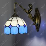 蒂凡尼走廊壁灯镜前灯简约现代地中海风格美人鱼过浴室壁灯