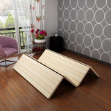 定制硬板折叠实木排骨架床板1.5双人1.8米加宽床架1.2米木板床垫