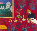 Henri Matisse野兽派油画装饰画名画复制品 马蒂斯红色的和谐