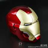 现货 ROAN 钢铁侠 MK42 电动开合1/1真人头盔 眼部发光LED
