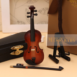 MUSIC BABY手工制作迷你小提琴模型娃娃乐器摆件男女朋友生日礼物