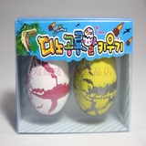 任六件包邮韩版膨胀恐龙蛋水孵化膨胀蛋恐龙复活蛋彩色玩具蛋