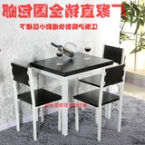 宜家小户型餐桌可折叠伸缩餐桌省空间桌椅组合吃饭桌钢木旋转餐桌