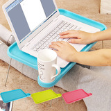 笔记本电脑桌床上用桌可折叠简易懒人小书桌创意塑料宿舍学习桌子