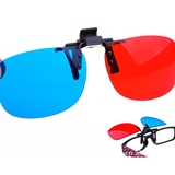 暴风影音电脑电视专用3d夹片眼镜近视3d眼睛高清红蓝左右3d眼镜夹