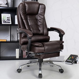 豪华真皮老板椅办公椅子可躺转椅电脑椅家用牛皮总裁椅