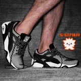 PUMA R698 trinomic男鞋 3M反光黑白复古慢跑步鞋 休闲运动鞋正品