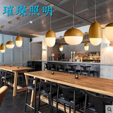 北欧宜家坚果现代简约吧台餐厅单头卧室咖啡厅创意小蘑菇玻璃吊灯