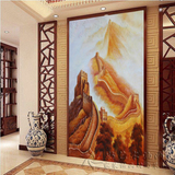 万里长城油画纯手绘风景山水客厅酒店办公室装饰挂画壁画金龙抬头