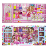 2014新款正品芭比娃娃甜甜屋豪华套装大礼盒女孩婚纱设计搭配玩具