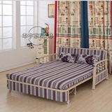 宜家特价多功能沙发床单人双人1米1.21.5米铁架布艺沙发床可折叠