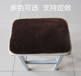 冬季毛绒坐垫长方形椅垫方凳座垫学生凳子垫服装厂员工板凳坐垫厚