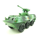 华一 1:48步兵轮式装甲突击车 防控导弹坦克 合金仿真工程车模型