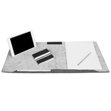 injoylife双层羊毛毡电脑桌垫 超大办公桌面垫子鼠标垫简约收纳垫