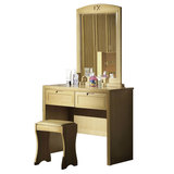 榉木实木梳妆台桌镜组合现代卧室置地中式试化妆台梳妆桌实木家具