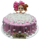卡通情趣造型蛋糕，创意芭比公主迷糊娃娃生日蛋糕，西安同城配送