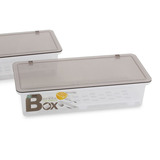 包邮带盖子沥水透明加厚食品级筷子餐具勺子收纳筷子盒平放餐具盒