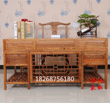 实木书桌1.8米办公桌明清家具榆木仿古大班桌1.6米写字台电脑桌