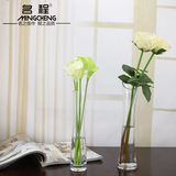 透明水晶玻璃花瓶创意水培花器现代时尚家居单支插花餐桌台面摆件