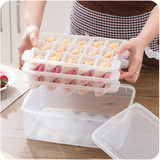 家用冰箱鸡蛋收纳保鲜盒10枚装透明塑料鸡蛋包装盒长方形鸡蛋托