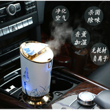 车载负离子空气净化器除甲醛pm2.5异味智能汽车内用香薰加湿氧吧