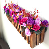 假花装饰花塑料花 仿真绿色植物桌面隔断摆放花艺墙角遮挡栅栏花