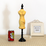zakka 中式田园风格人形模特首饰架木质桌面戒指项链收纳架展示架