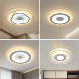 旺族创意现代走廊灯过道灯LED超薄吸顶灯圆形浴室阳台卫生间灯具