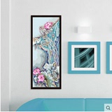 自油自画数字油画diy大幅手绘客厅花卉情侣欧式填色装饰画 合家欢
