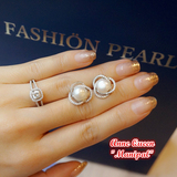 现货 泰国 Fashion Pearl 天然淡水珍珠耳钉 强光  925纯银