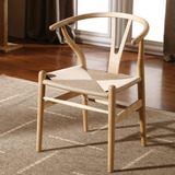 霍客森y椅水曲柳实木y椅新中式椅实木扶手椅设计师餐椅Ychair包邮