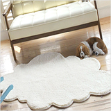 韩国代购进口云朵地毯/超细纤维毛绒防滑游戏垫爬行垫地垫/象牙白