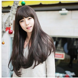 韩国时尚假发流行发型女性必备 长卷发齐刘海修脸假发套批发s6006