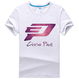 2016新款CP3克里斯保罗夏装短袖 纯棉男士半袖快船篮球T恤 圆领