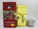 越南进口纯咖啡粉 松鼠咖啡粉300g+滴漏壶一个 套装礼盒装