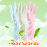家务手套居家茶树精油胶皮手套薄款洗碗洗衣手套耐用防水护肤手套