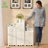 实木床头柜斗柜抽屉式卧室收纳小户型窄柜现代简约组合储物柜整装