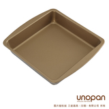 unopan屋诺 un10004 方型烤盘（金色不沾）三能器具DIY烘焙模具