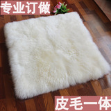 纯羊毛地毯卧室客厅飘窗垫毯沙发垫床边毯白色长毛满铺地毯加厚