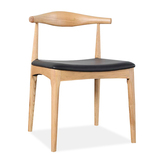 橡木椅子现代简约时尚日式北欧宜家地中海靠背椅MUJI 实木餐椅
