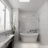 特价纯白亮光厨房卫生间客厅墙砖釉面砖 白砖瓷砖300x600佛山直销