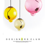 彩色玻璃吊灯 个性创意服装店衣帽间餐厅灯 艺术圆球型饭店商铺灯