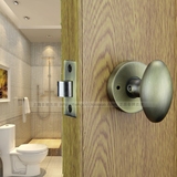 美式门锁卧室内浴室房门锁/欧式青古铜球形门把手